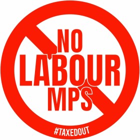 No Labour MPS Pub Hospitality Sign - taxedout