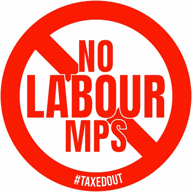 No Labour MPS Pub Hospitality Sign - taxedout