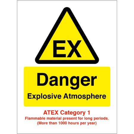 danger explosive atmosphere sign