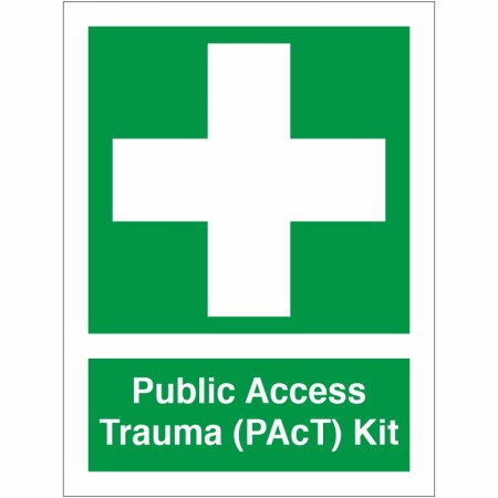 Public Access Trauma (PAcT) Kit Sign