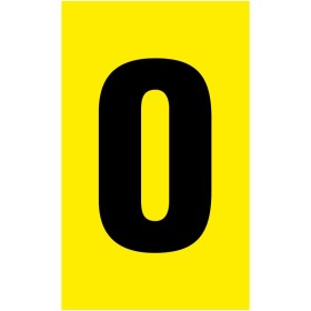 Warehouse Bay Yellow Number Markers - Self Adhesive F8