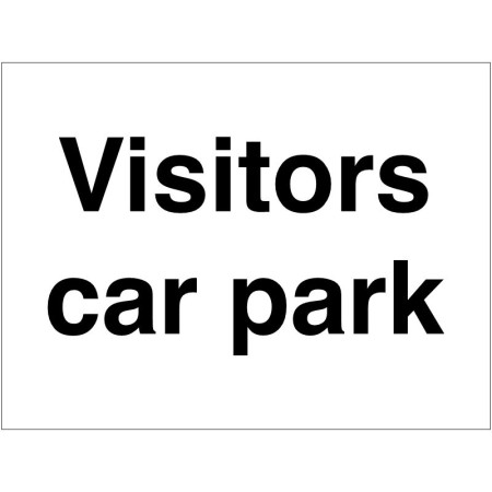Visitors Car Park Sign 300 x 200mm