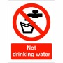 Not Drinking Water Sign