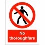 No Throughfare Sign