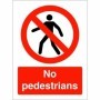 No Pedestrians Sign