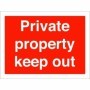 Private Property Keep Out Sign