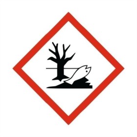 Hazardous to the environment GHS symbol sign with dead tree and fish