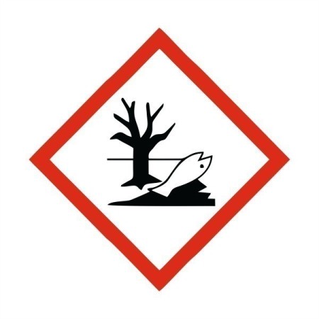 Hazardous to the environment GHS symbol sign with dead tree and fish