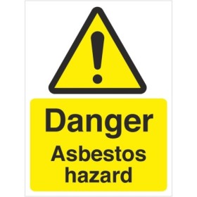 Danger Asbestos Hazard Sign | Safety Signs UK