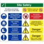 Site Safety Sign With or Without Your Logo 900mm x 800mm - 4mm Corex