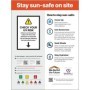 Stay Sun Safe On Site health and safety sign