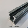  Sign channel rail used to mount a 5 MPH Traffic Speed Limit Sign