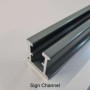  Metal sign channel rail for mounting a Car Park Speed Limit Sign (5mph).