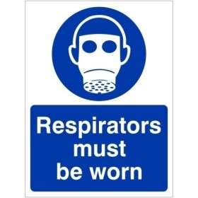 Respirators Must Be Worn Sign | Safety Signs UK