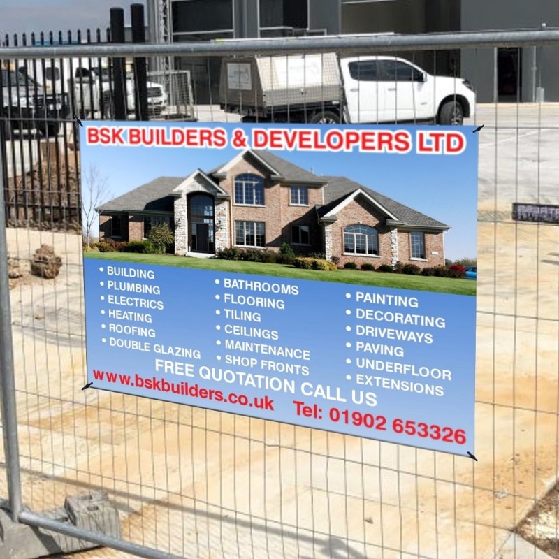 Builders & Trades Site Advertising Board Sign | Safety Signs UK