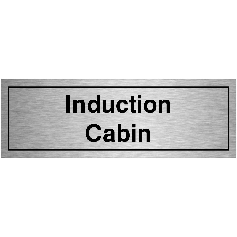 Induction First Sign Induction Cabin Door Sign | Safety Signs UK