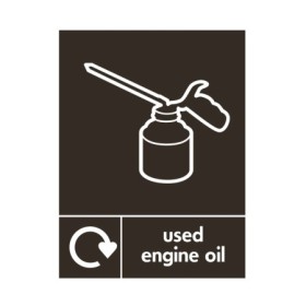 Electrical recycling sign with plug icon and bold background