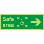 Safe Area Right Refuge Sign | Safety Signs UK