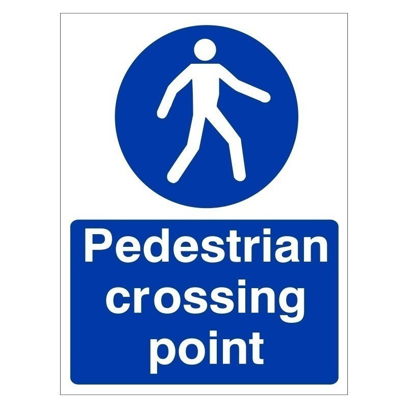 Pedestrian Crossing Point Sign | Safety Signs UK