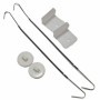 Adjustable sign hanging kit for suspended ceiling signs