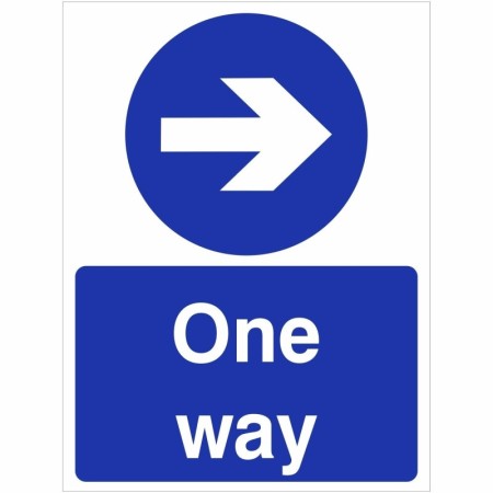 One Way Arrow Right directional traffic sign