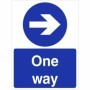 One Way Arrow Right directional traffic sign