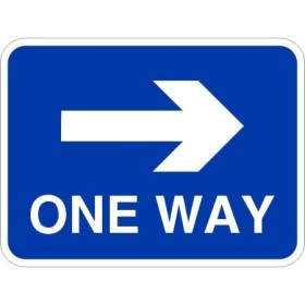 One Way Right Traffic Sign