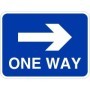One Way Right Traffic Sign