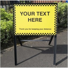 Custom Your Text Here personalised safety sign