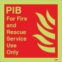  Photoluminescent Premises Information Box PIB fire and rescue service sign