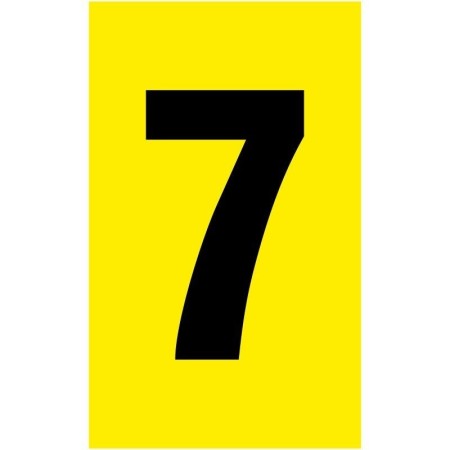 Bay Number Sign Warehouse Bay Yellow Number Markers - Self Adhesive F8 Sign | Safety ...