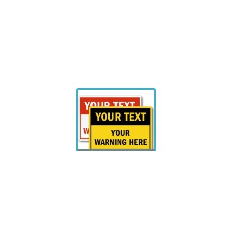 Custom Safety Sign (Symbol+Text)