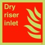 Glow in the Dark Dry Riser Inlet fire safety