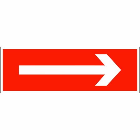 Arrow Right emergency evacuation direction sign