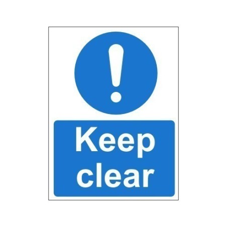 Keep Clear Non Slip Floor Sign