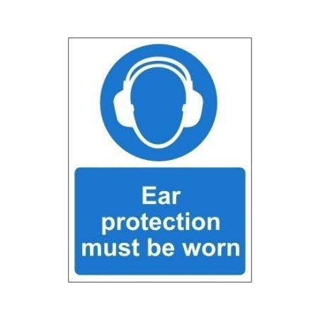 Ear Protection Must Be Worn Non Slip Floor Sign