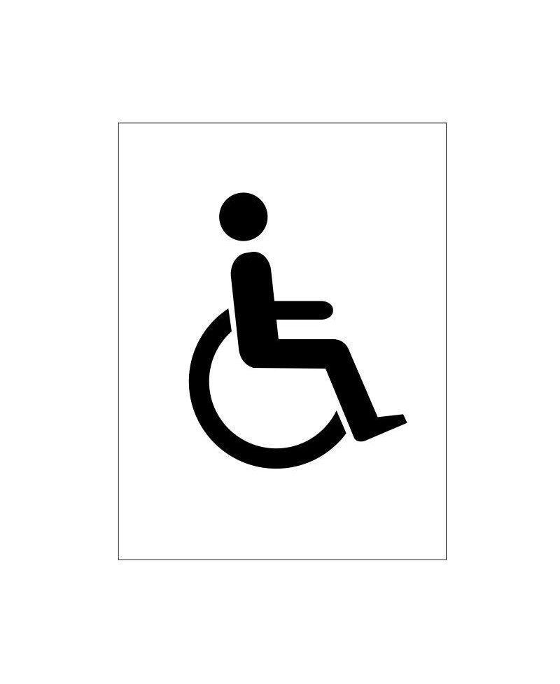 Disabled Toilet Sign 150mm x 200mm