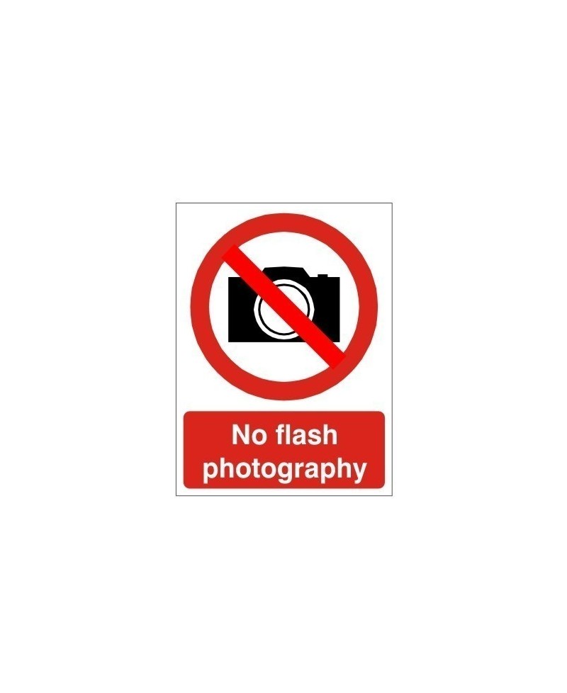 No Flash Photography Sign