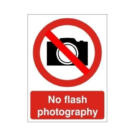 No Flash Photography Sign