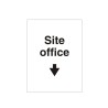 Site Office Arrow Down Sign