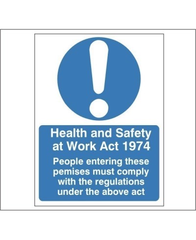 Health And Safety At Work Act 1974 Sign 300mm x 400mm