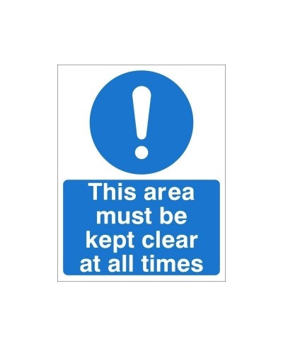 This Area Must Be Kept...