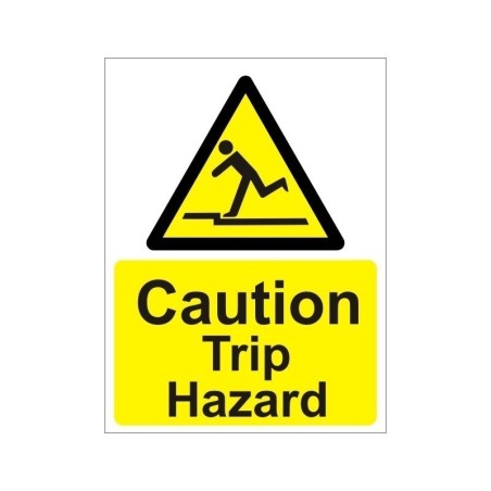 Caution Trip Hazard Non Slip Floor Sign