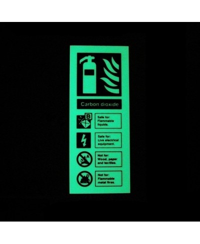 Glow in the Dark Carbon Dioxide Fire Extinguisher Sign