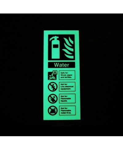 Glow in the Dark Water Fire Extinguisher Sign