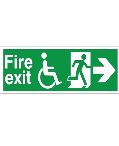 Refuge Fire Exit Right Sign...