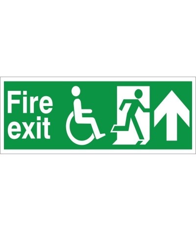 Refuge Fire Exit Up Sign -...