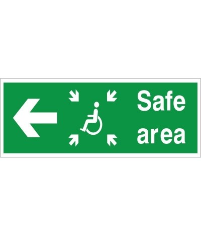 Safe Area Left Refuge Sign...