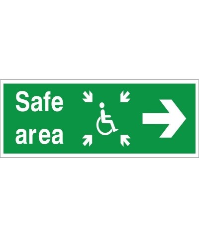 Safe Area Right Refuge Sign...
