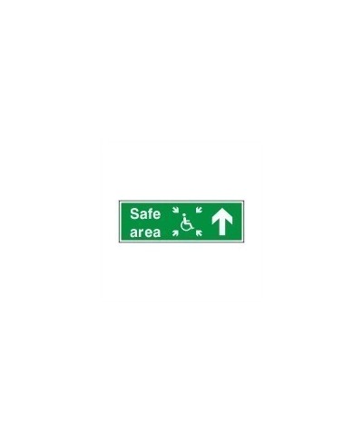 Safe Area Up Refuge Sign -...